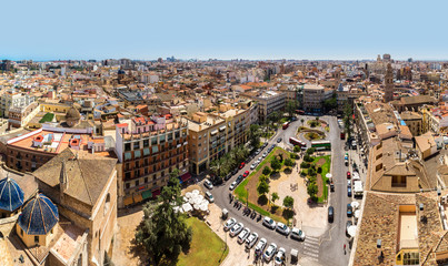 Fototapeta na wymiar Aerial view of Valencia