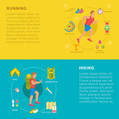 Vector Set Sport and Fitness Banners