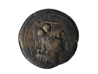 Iberian As of  Ampurias Century II B.C.Front: Head Palas.