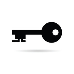 key in black color illustration