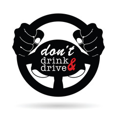 dont drink and drive icon illustration
