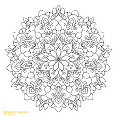 Mandala. Template Circular Ornament
