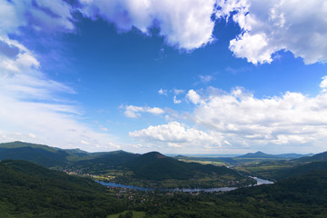 View from Skalky over Labe river