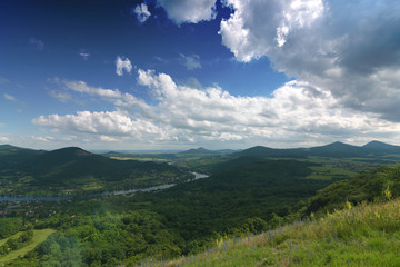 View from Skalky over Labe river