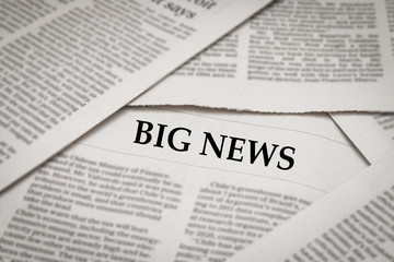 Obraz premium big news headline