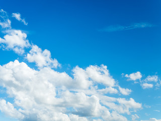 Obraz na płótnie Canvas Beautiful blue sky with cloud. Wonder of nature.