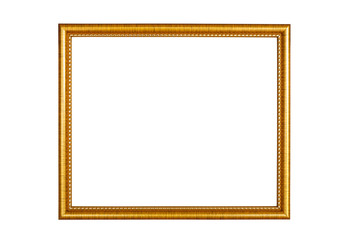 gold color wooden photo frame background