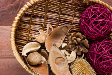 Colorful assorted potpourri