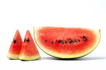 Fresh watermelon on white background