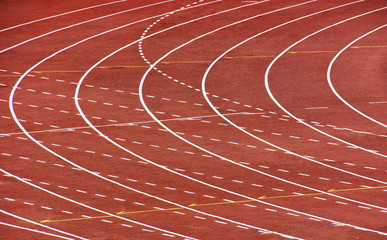 Running Track at Stadium