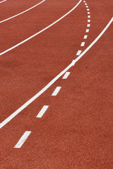 Running Track at Stadium