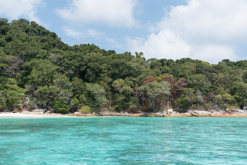 Fototapeta na wymiar Seascape in the Andaman Sea, Tachai island ,Thailand.