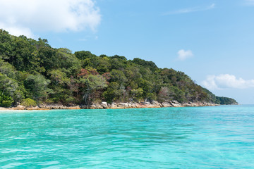 Seascape in the Andaman Sea, Tachai island ,Thailand.