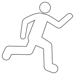 Jogging Icon line