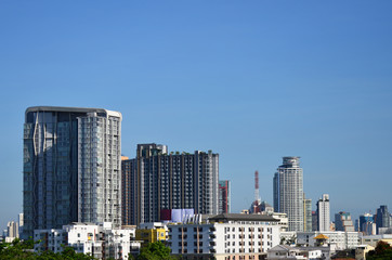 Fototapeta na wymiar Residential area in Downtown bangkok