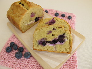 Blaubeerkuchen mit Quark