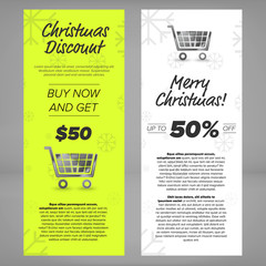 Christmas sales banners