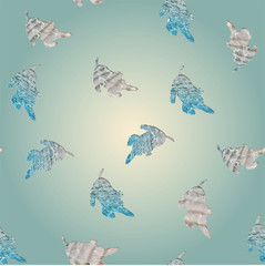 Fox terrier seamless textures sailor style sea dog puppy