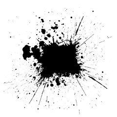 Vector splatter black color background.illustration vector desig
