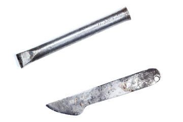 Chesel and Knife metal used