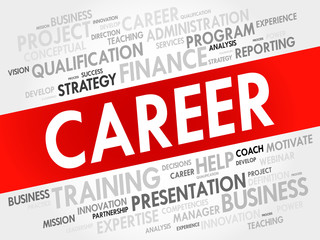 Career word cloud, business concept