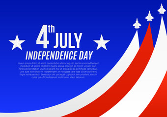 Obraz na płótnie Canvas Independence day poster