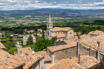 The hill top village of Bonnieux in the Luberon Provence