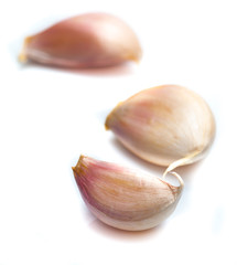 garlic isolated on white background