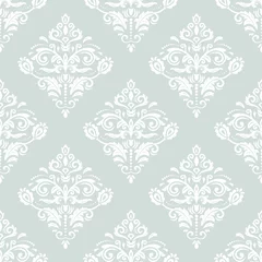 Gordijnen Seamless Vector Wallpaper in the Style of Baroque © Fine Art Studio