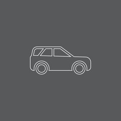 Car icon, Vector illustration