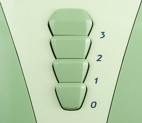 Button to adjust the fan