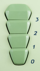 Button to adjust the fan