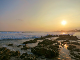 Sunset sky in Kamburugamuwa, Mirissa, Sri Lanka