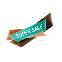 Colorful geometric website sale tag button