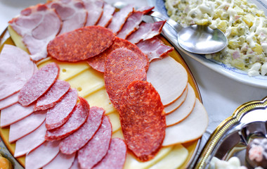 meat delicatessen plate