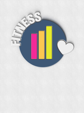 Fitness Tracker - Herz - Typo