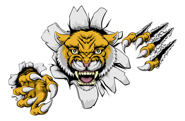 Obraz premium Mean Wildcat Mascot