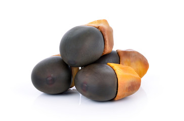 Ormosia (Makha) Seeds onwhite background