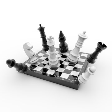 Schachspiel Konzept
