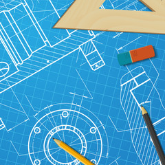 Engineer or architect illustration