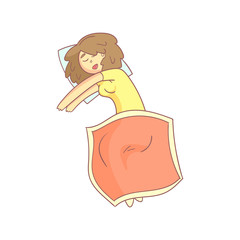 Woman Taking A Nap In Bed