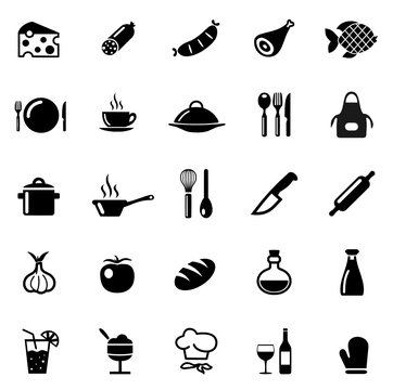 Icons Kochen K&uuml;che