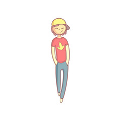 Guy On A Walk Outside Smiling