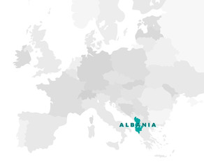 Albania Location Map