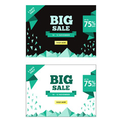 Multipurpose Banner Design in Dark and White Background