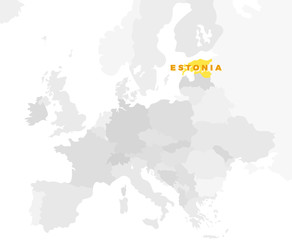 Republic of Estonia Location Map