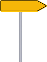 Leeres Verkehrsschild