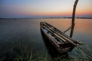 Obraz premium The Reservoir huai saneng very popular tourist attraction in the