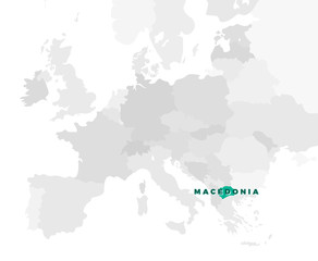 Macedonia Location Map
