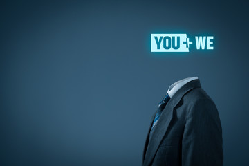 You plus we